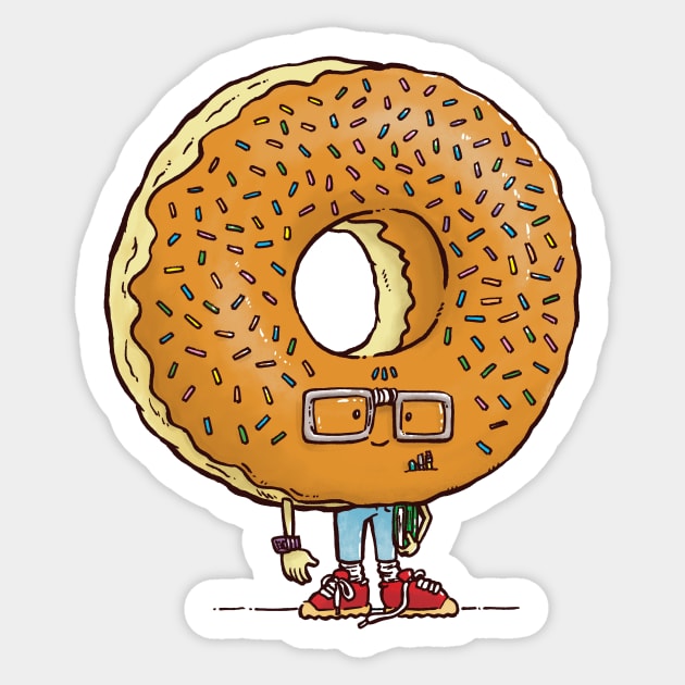 Nerd Donut Sticker by nickv47